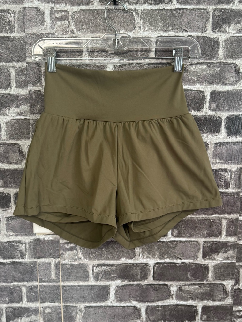 Halara olive green athletic shorts